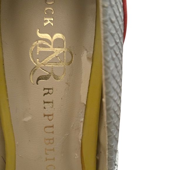Rock & Republic Women's Multi Color High Heels Size 8 - Picture 6 of 6